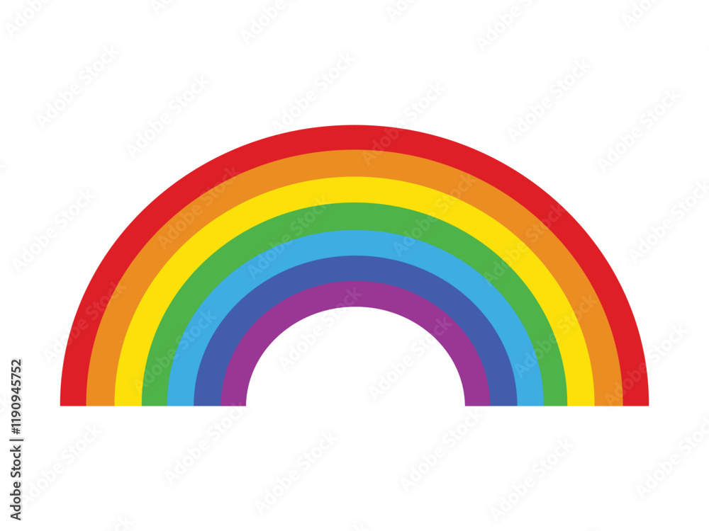 Fototapeta premium Vector illustration of rainbow icon