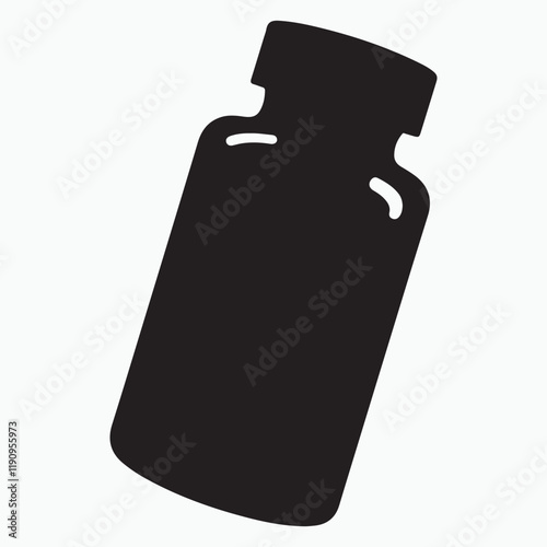 Icon of medical bottles on a white backdrop