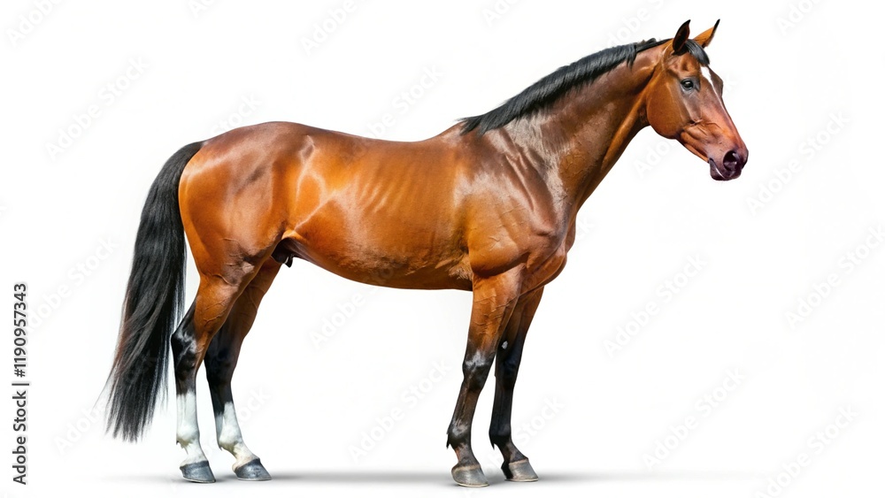 Obraz premium horse isolated on white background