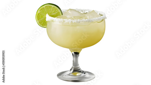 Wallpaper Mural Classic Margarita with Salted Rim and Lime Garnish Torontodigital.ca