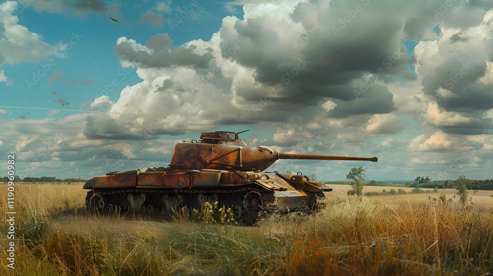 Fototapeta premium war tank