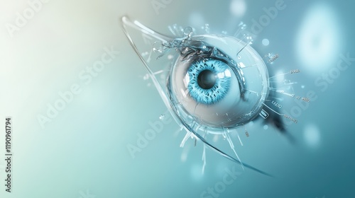 Discover cutting-edge digital innovation through a futuristic cybernetic eye concept, blending technology and vision for enhanced virtual experiences.