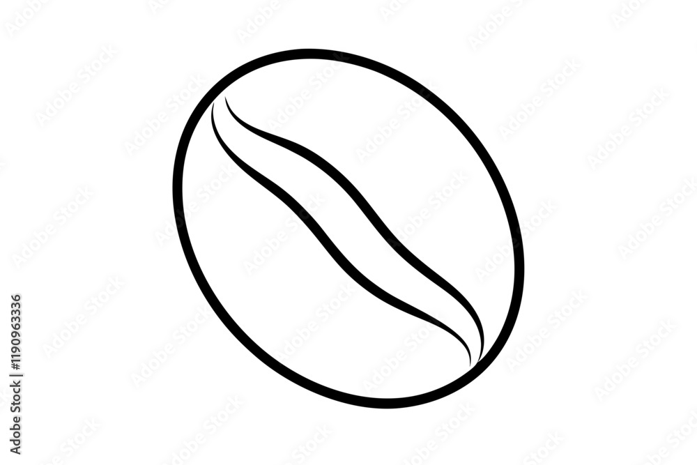 Realistic Coffee Bean Icon Vector Design with Detailed Texture Realistic Coffee Bean Icon Vector Design with Detailed Texture
