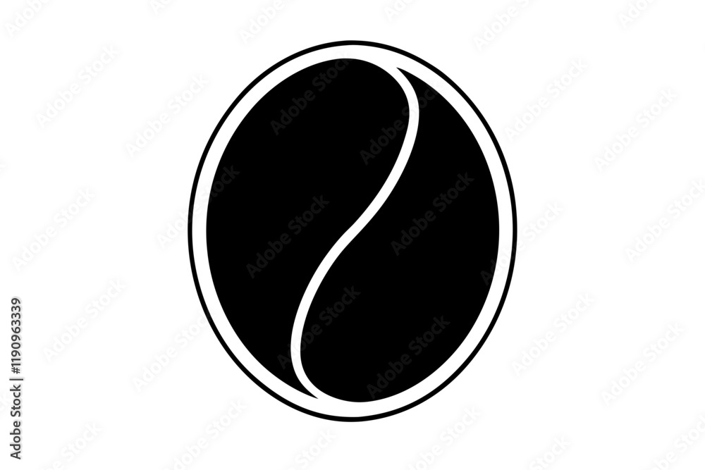 Realistic Coffee Bean Icon Vector Design with Detailed Texture Realistic Coffee Bean Icon Vector Design with Detailed Texture