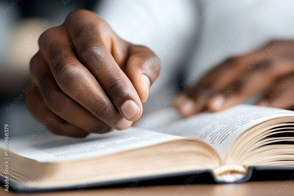 A hand delicately follows the text in an open book, reflecting concentration and engagement. This moment captures a study session filled with learning and exploration of knowledge A hand delicately follows the text in an open book, reflecting concentration and engagement. This moment captures a study session filled with learning and exploration of knowledge