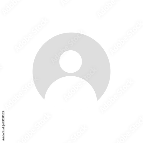 Ilustrasi  vektor dalam skala abu-abu. Avatar, profil pengguna, ikon orang, siluet netral gender, gambar profil, ikon,  dan sebagai templat