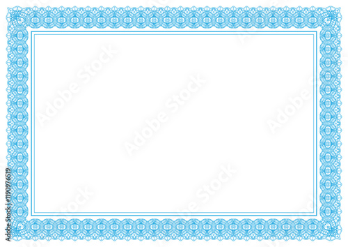 Guilloche Border Design For Certificate
