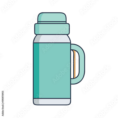 coffee thermos vector icon, coffee thermos vector illustration - simple illustration of coffee thermos, perfect for logos and iconscoffee thermos 