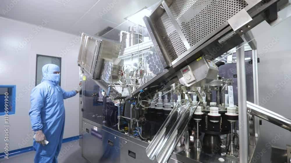 Cream paste filling machine. plastic tubes in paste filling machine. cream, ointment, gel filling machine. sealing plastic tubes, filling and sealing tubes automatic. pharmaceutical production Cream paste filling machine. plastic tubes in paste filling machine. cream, ointment, gel filling machine. sealing plastic tubes, filling and sealing tubes automatic. pharmaceutical production