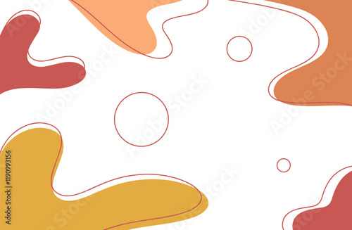 Vector abstract background with spots and curves.