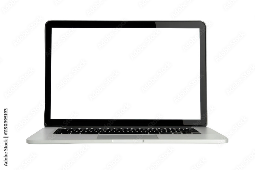 Isolated laptop mockup without background with blank screen. Stock royalty free Isolated laptop mockup without background with blank screen. Stock royalty free