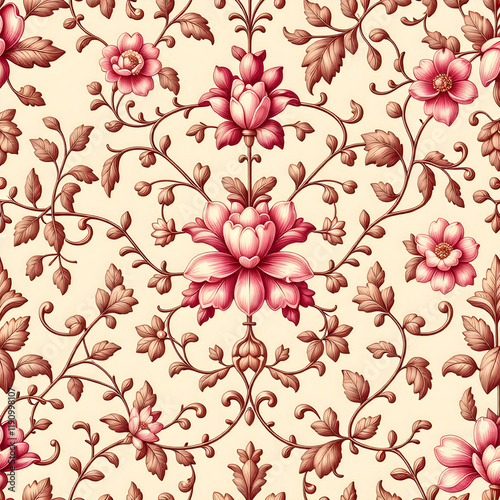 seamless pattern with flowers