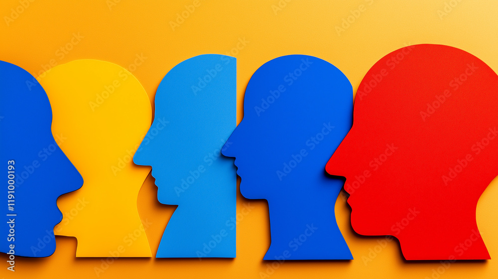Expressive communication among diverse heads creative visuals abstract environment conceptual perspective Expressive communication among diverse heads creative visuals abstract environment conceptual perspective