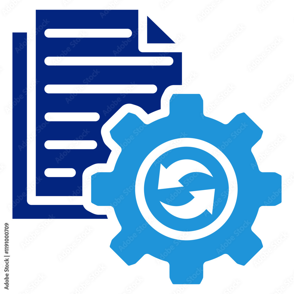 Change Management Icon Element For Design