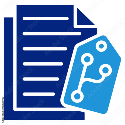 Version Tagging Icon Element For Design