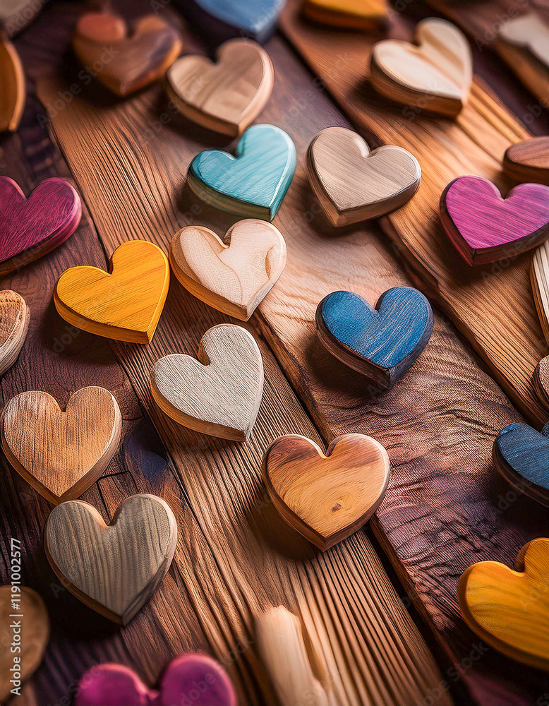 Obraz premium heart shaped cookies