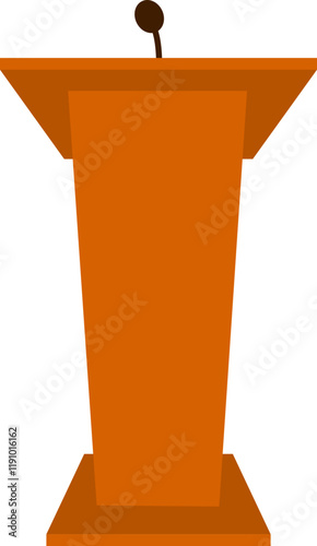 Wooden Pulpit Illustration