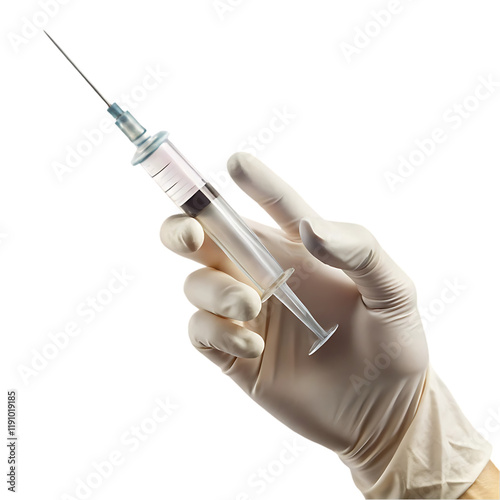 hand with syringe