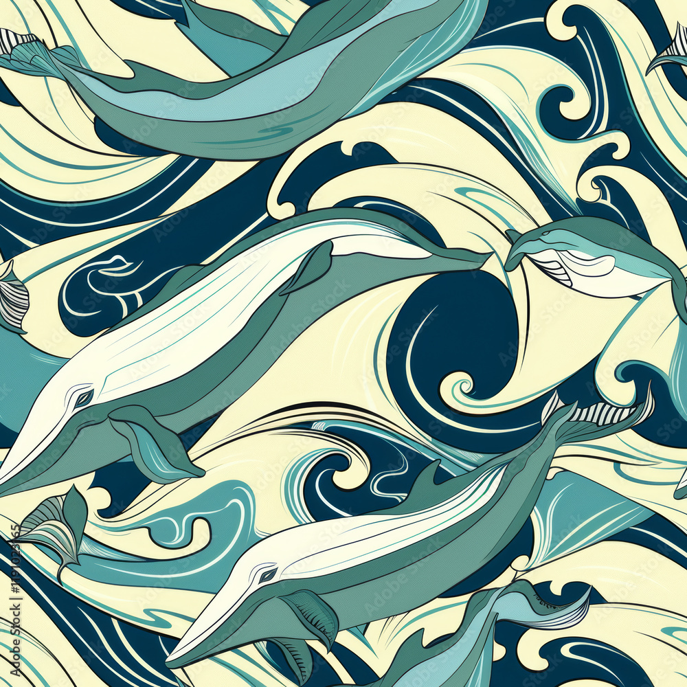 Fototapeta premium Animals on illustrative background texture