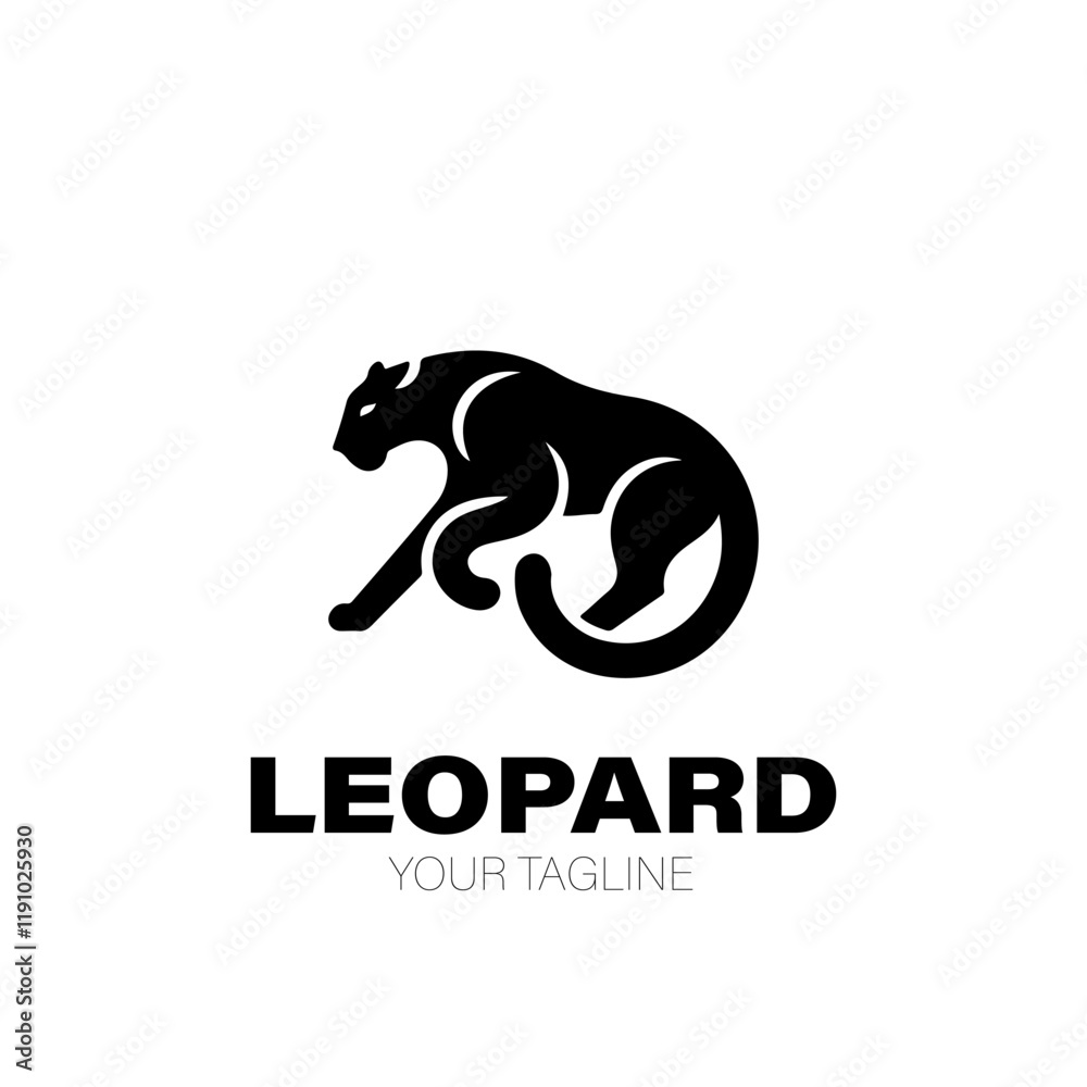 Obraz premium Leopard Logo, Leopard Logo Design, Leopard Logo Brand Name. Leopard Logo Vector Design on White Background
