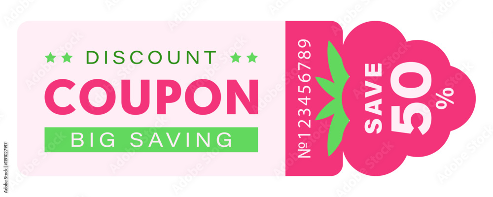 Discount coupons for fruits with pink raspberries. Discount coupons for fruits with pink raspberries.