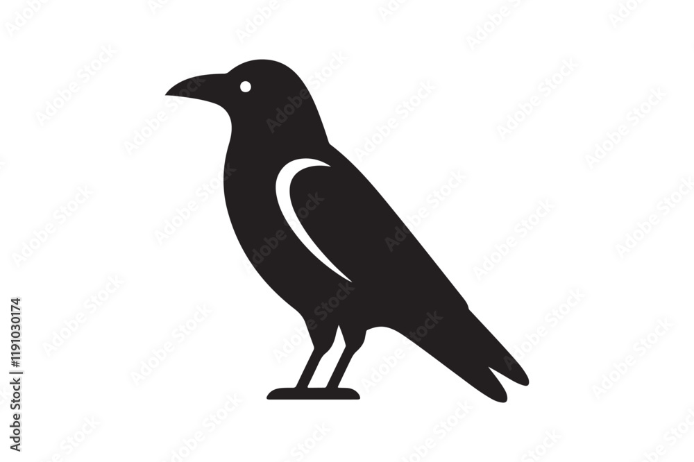 Obraz premium Crow vector silhouette artwork 