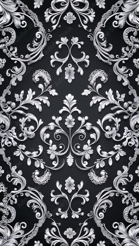 Elegant silver filigree swirls creating intricate borders in silver filigree border frame pattern background Elegant silver filigree swirls creating intricate borders in silver filigree border frame pattern background