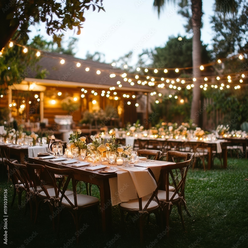 Naklejka premium décoration de mariage pour un évènement