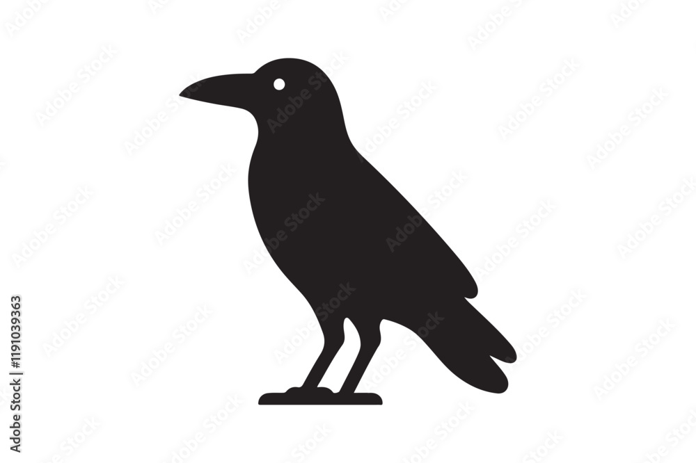 Obraz premium Crow vector silhouette artwork 