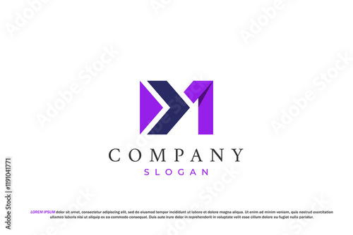 letter d x m next arrow play button symbol media logo
