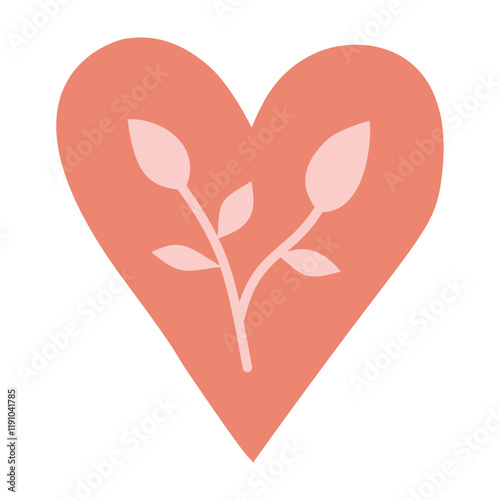 Abstract heart, colored, children's, cartoon,