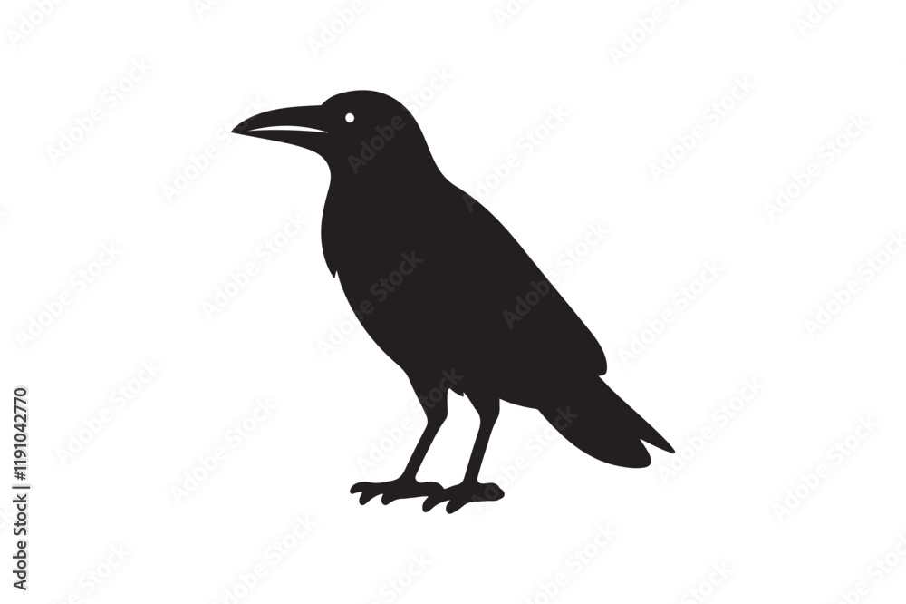 Obraz premium Crow vector silhouette artwork 