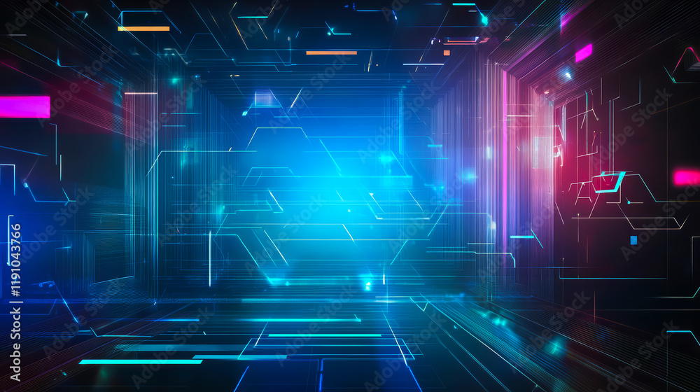 Obraz premium Abstract energetic modern digital background texture