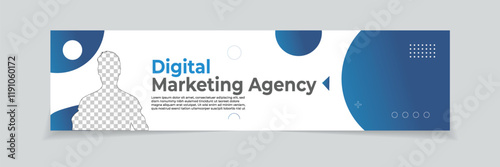 Premium LinkedIn Banner Cover Template Vector Minimal Design