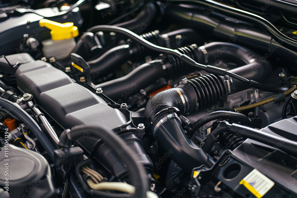 custom made wallpaper toronto digitalDetailed view of a contemporary vehicles engine bay containing b