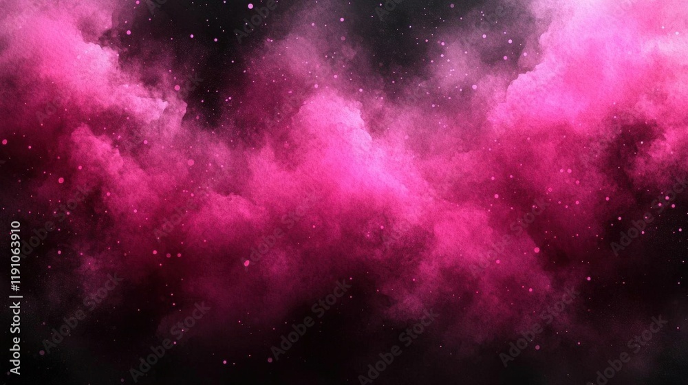 Abstract Pink Nebula Cosmic Background with Bright Stars and Galaxy Abstract Pink Nebula Cosmic Background with Bright Stars and Galaxy