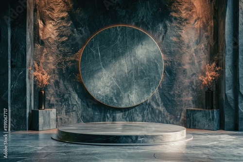 High Resolution Picture of Background for Product Presentation with Podium