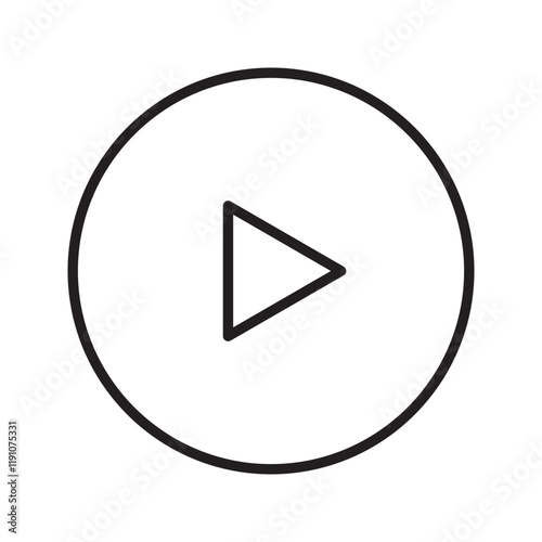 Play icon in different styles, video play button signs isolated - vector
