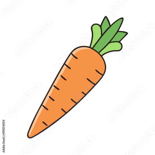 carrot vector icon, carrot vector illustration - simple illustration of carrot, perfect for logos and icons carrot