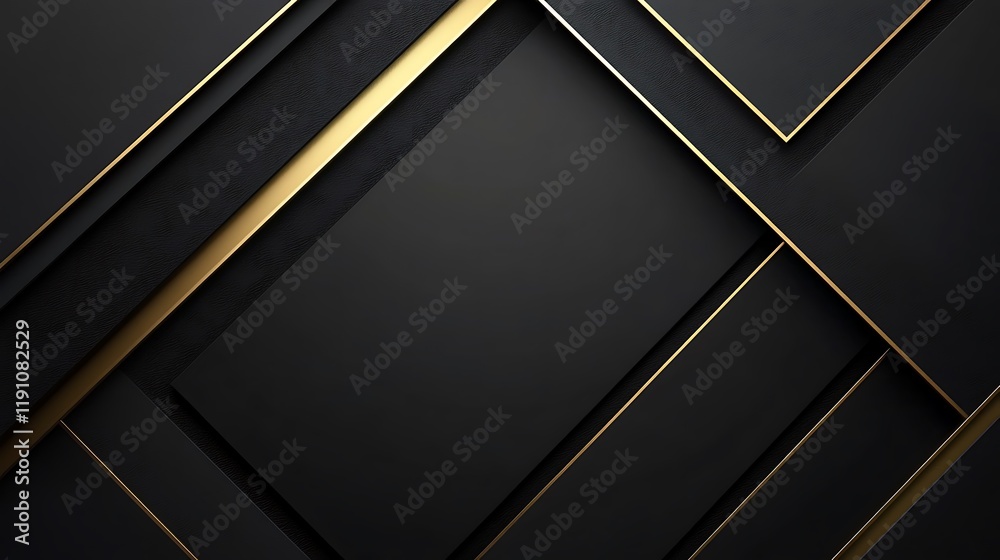 Abstract Black And Gold Geometric Design Abstract Black And Gold Geometric Design