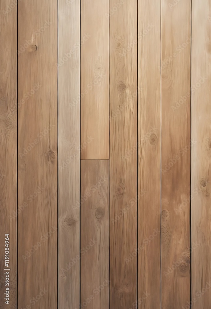 Fototapeta premium Light Brown Wooden Planks Vertical Texture Background
