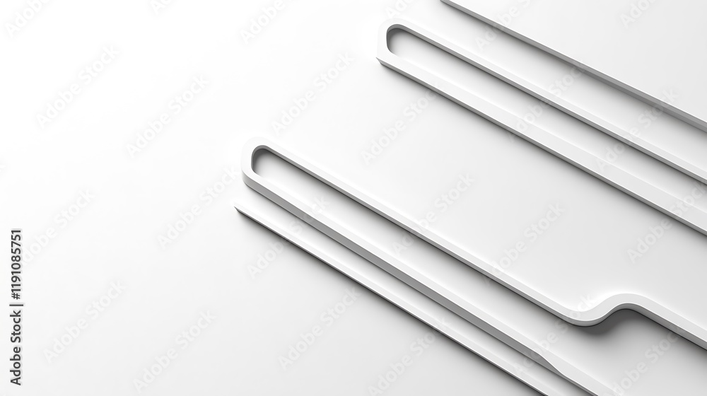Abstract White Geometric Shapes Design Abstract White Geometric Shapes Design