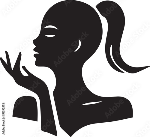 lady icon, lady vector,woman, silhouette, vector, hair, beauty, fashion, illustration, face, body, sketch, art, profile, icon, black, drawing, line, head, model, person, lady, design, long, style, peo