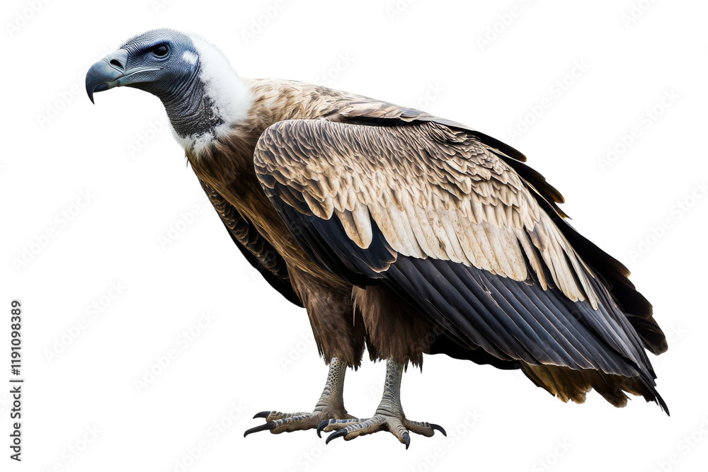 Vulture with Sharp Beak and Intense Eyes Vulture with Sharp Beak and Intense Eyes