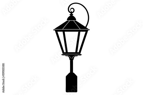 Stylish Lamp Isolated on a Bright White Background