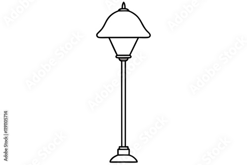 Elegant Lamp Isolated on a Crisp White Background