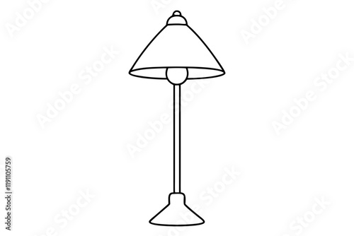 Elegant Lamp Isolated on a Crisp White Background