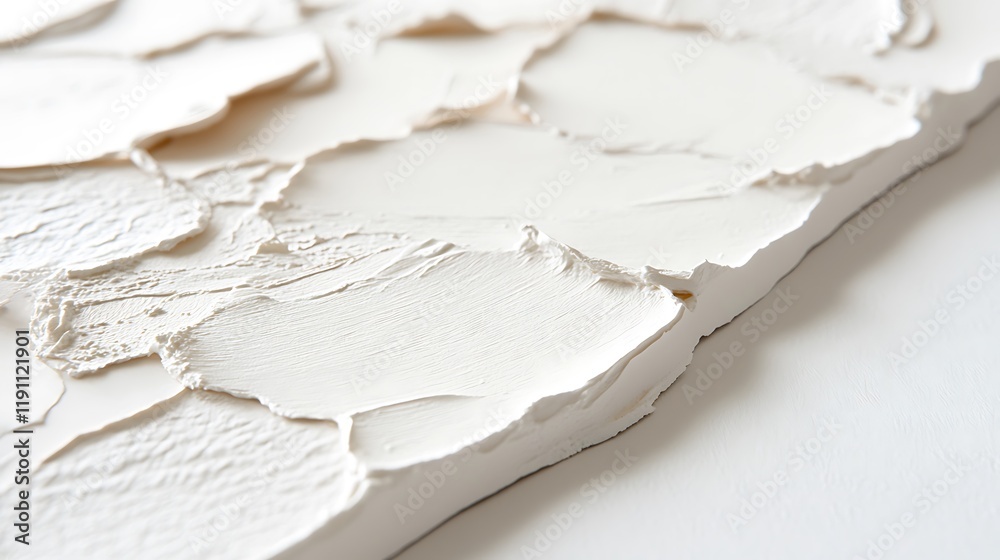 Abstract White Textured Surface Impasto Painting Abstract White Textured Surface Impasto Painting