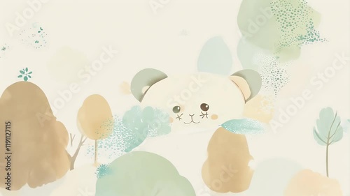 baby woodland orest charecter cute design bear watercolor bear nursery scandinavian animals poster olated bear scandinavian watercolor timberland isolated forest cute set illustration animal cartoon