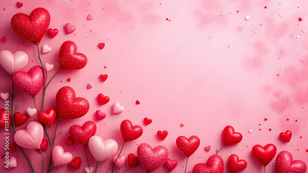 Obraz premium Valentines background copy space area